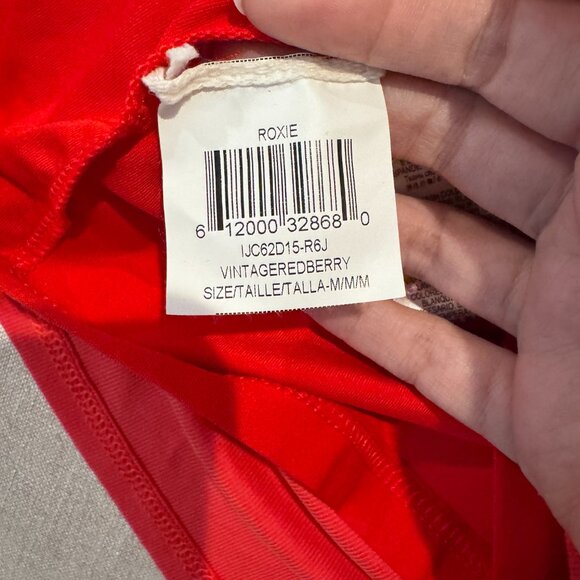 BCBGMAXAZRIA Red Long Sleeve Dress M Side Twist Gathered Front Stretch Knit - Picture 6 of 9